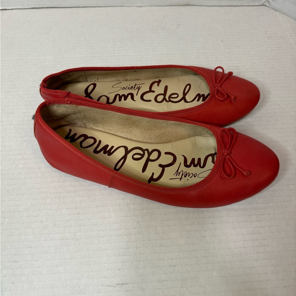 Sam Edelman Red Ballet Flats 10M